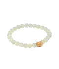 New Green Fluorite Energy Stone Bracelet Gold Dip