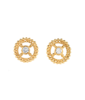 Lingkar Crystal Studs Gold Dip