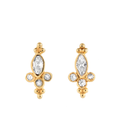 Wija Crystal Studs Gold Dip