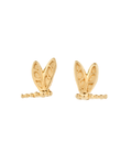 Flying Dragonfly Studs Gold Dip