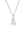 Blossom Sparkle Pendant Silver