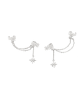 Pendar Earcuff With Chain Silver