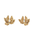 Wings Bloom Studs Gold Dip