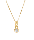 Matahari Crystal Pendant Gold Dip