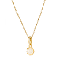 Akar Moonstone Pendant Gold Dip