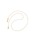 Signature M Curb Necklace Gold Dip