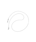 Signature M Curb Necklace Silver