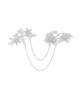 Melati Pearl Double Pin Silver
