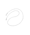 Signature M Twisted Curb Necklace Silver