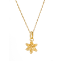 Jasmine Flower Pendant Gold Dip