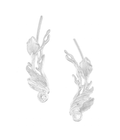 Moon Flower Earclimber Silver