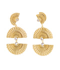 Sinar Double Drop Earrings Gold Dip