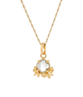 Forgotten Garden Green Amethyst Pendant Gold Dip