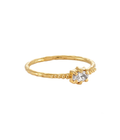 Jawan Solitaire Ring Gold Dip