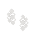 Geometric Saman Medium Studs Silver