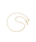 Signature S Twisted Curb Necklace Gold Dip