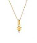 Twinkle Star Crystal Pendant Gold Dip