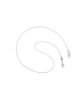 Signature S Curb Necklace Silver