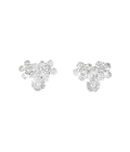 Flower Spring Studs Silver