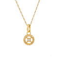 Lingkar Crystal Pendant Gold Dip