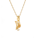 Butterfly Pendant Gold Dip