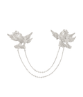 Birds at Twilight Brooch Silver