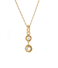 Jawan Dewata Crystal Pendant Gold Dip