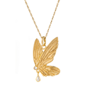 Wings of Butterfly Pendant Gold Dip