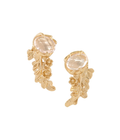 Forgotten Garden Hawa Studs Rose Quartz Gold Dip
