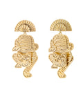 Macan Dangle Earrings Gold Dip