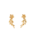 Mini Akar Puspa Studs Gold Dip