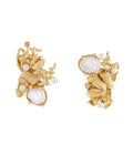 Bunga Pearl Baroque Studs Gold Dip