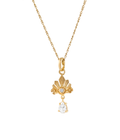 Mahkota Crystal Pendant Gold Dip