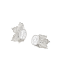 Moon Flower Small Studs Silver