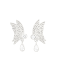 Wings of Butterfly Studs Silver