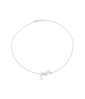 Dream Garden Leaf Dangle Necklace Silver