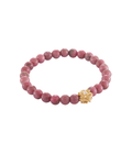 New Rhodonite Energy Stone Bracelet Gold Dip