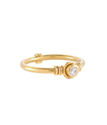 Classic Java Solitaire Ring Gold Dip