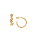 Dream Garden Hoops Gold Dip