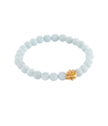 New Amazonite Energy Stone Bracelet Gold Dip