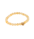 New Yellow Agate Energy Stone Bracelet Gold Dip