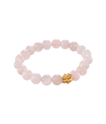 New Rose Quartz Energy Stone Bracelet Gold Dip