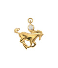 Horse L Charm Gold Dip