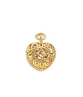 Heart Lace Charm Gold Dip