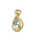 March Birthstone (Aquamarine) Charm Gold Dip