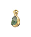 May Birthstone (Green Quartz) Charm Gold Dip
