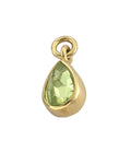 August Birthstone (Peridot) Charm Gold Dip