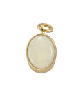 October Birthstone (Opal) Charm Gold Dip