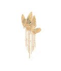 Wings of Butterfly Dangle Brooch Gold Dip