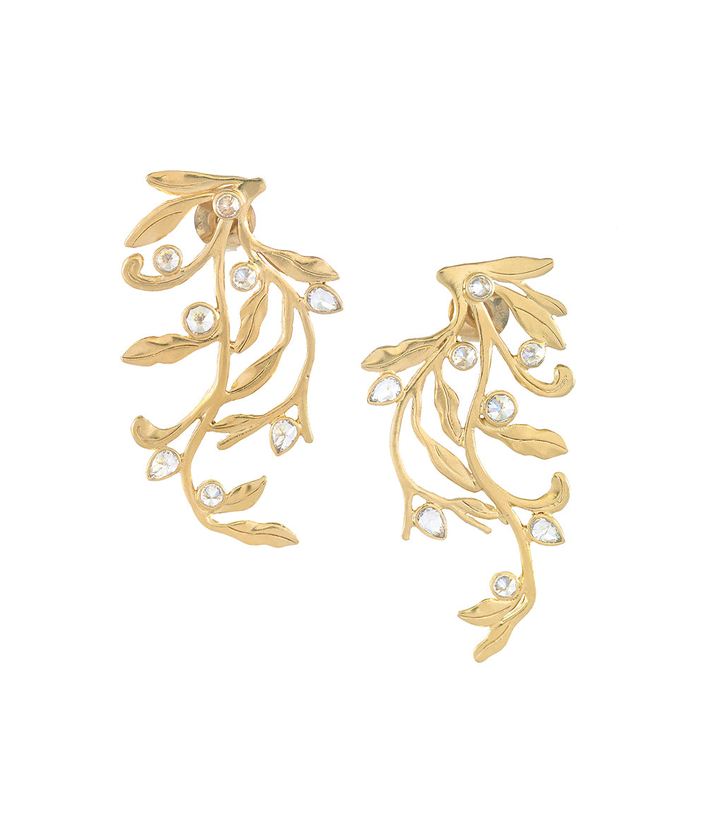 Wijaya Kusuma Long Studs Gold Dip Tulola Jewelry wijaya-kusuma-long-studs-gold-dip-tulola-jewelry